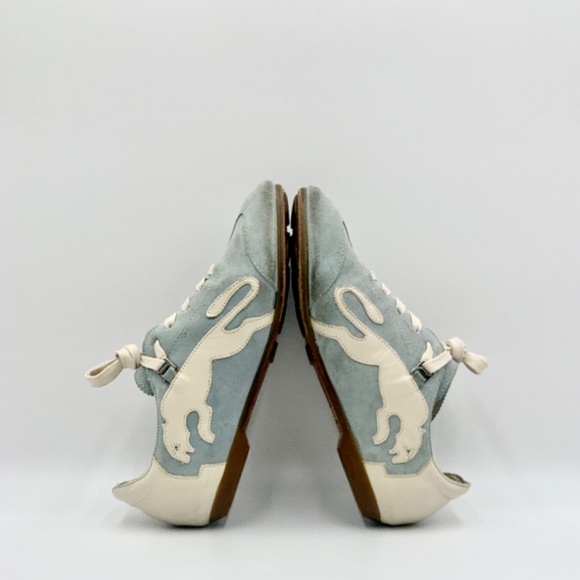 PUMA Sprint DASSLER / VAN SLOBBE Baby Blue Suede sneakers SZ 7 - Picture 3 of 16